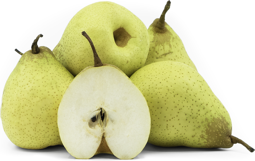 Fresh ripe organic yellow pears with water drops Stock Photo by