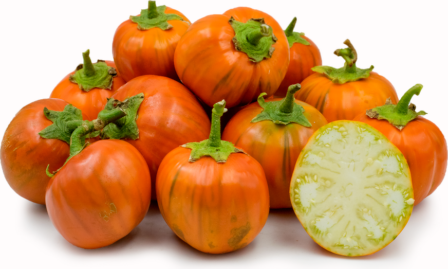 Jilo Scarlet. African Eggplant Stock Image - Image of wooden