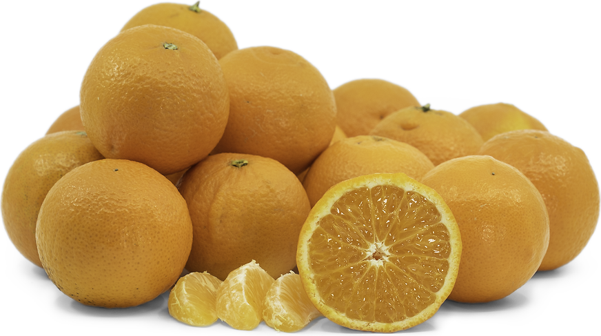 Fresh tangerines with leaves in a plastic bag Stock Photo